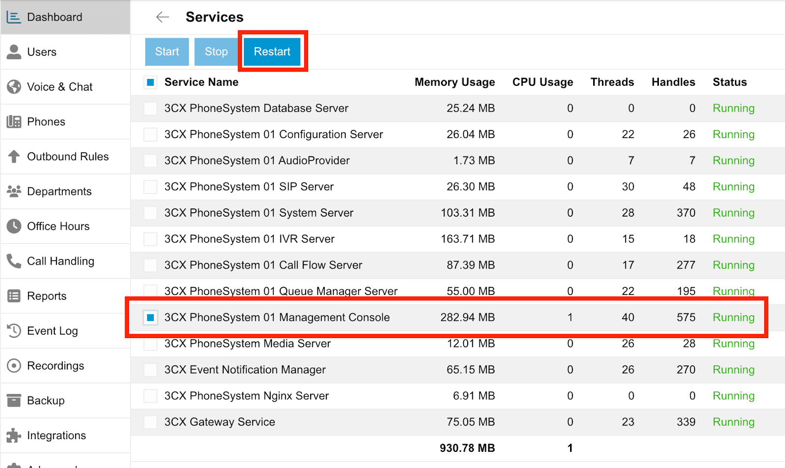Restarting-Management-Console-avaonly