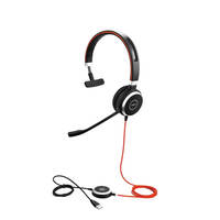 Проводная гарнитура Jabra EVOLVE 40 MS Mono USB (6393-823-109) - Продажа и настройка Avaya, Gigaset, Snom, Yealink.
