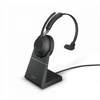 Беспроводная Bluetooth гарнитура Jabra EVOLVE2 65 Link380a MS Mono Stand Black (26599-899-989) - Продажа и настройка Avaya, Gigaset, Snom, Yealink.
