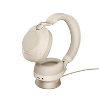 Беспроводная Bluetooth гарнитура Jabra EVOLVE2 85 Link380a UC Stereo Stand Beige (28599-989-988) - Продажа и настройка Avaya, Gigaset, Snom, Yealink.