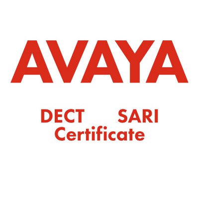 Avaya DECT SARI CERTIFICATE 700471568 - Продажа и настройка Avaya