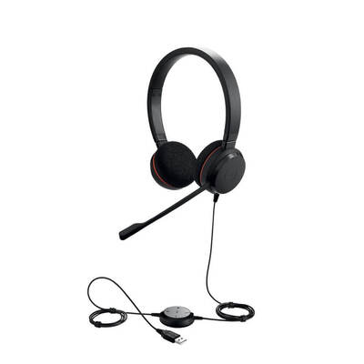 Проводная гарнитура Jabra EVOLVE 20 UC Stereo USB (4999-829-209) - Продажа и настройка Avaya, Gigaset, Snom, Yealink.