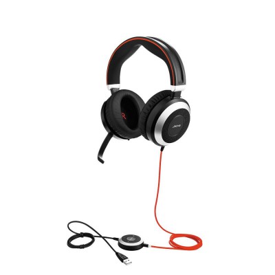 Проводная гарнитура Jabra EVOLVE 80 MS Stereo USB & Jack 3,5 (7899-823-109) - Продажа и настройка Avaya