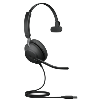 Проводная гарнитура Jabra Evolve2 40, USB-A, MS Mono (24089-899-999) - Продажа и настройка Avaya, Gigaset, Snom, Yealink.