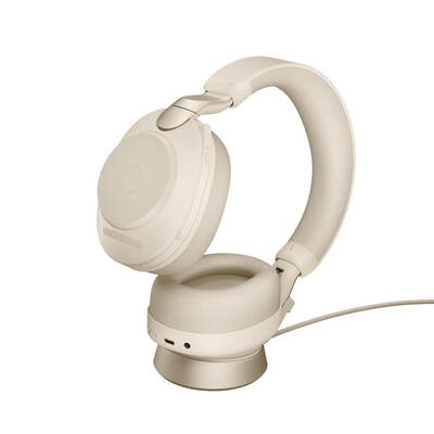 Беспроводная Bluetooth гарнитура Jabra EVOLVE2 85 Link380c MS Stereo Stand Beige (28599-999-888) - Продажа и настройка Avaya, Gigaset, Snom, Yealink.